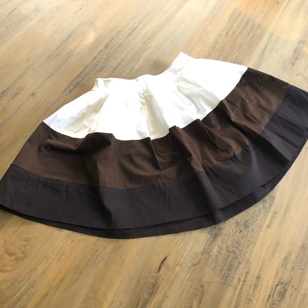 NWOT Kate Spade Black/Brown/White Skirt (2)